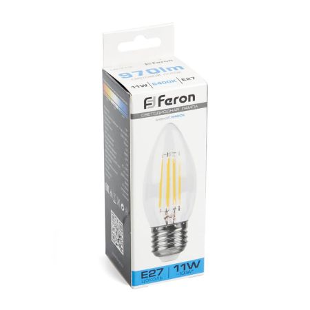 Лампа светодиодная Feron LB-713 Свеча E27 11W 6400K 38274