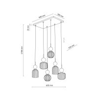 Подвесной светильник TK Lighting 11044 Sophia Cognac a072559