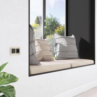 Перекрестный переключатель двухклавишный (черный матовый) W1123006 Werkel