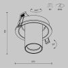 Встраиваемый светильник Maytoni Focus S C048CL-01-GU10-BBS
