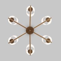 Подвесная люстра Eurosvet Caprera 60146/6 латунь Smart a063858