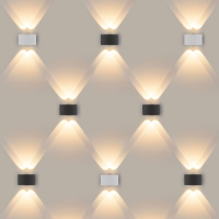 Настенный светодиодный светильник Elektrostandard Techno 1555 Twinky Double серый