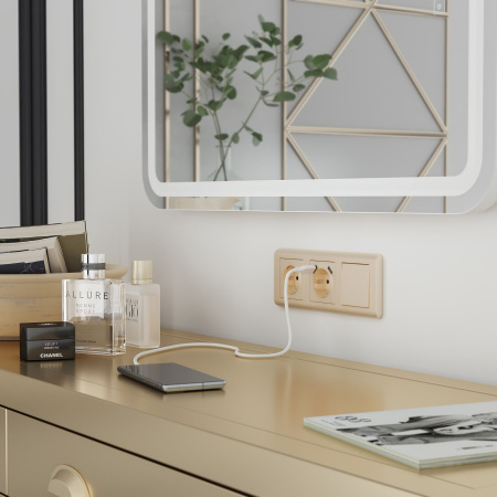 Рамка Stream на 3 поста шампань WL12-Frame-03 Werkel