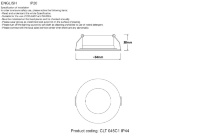 Встраиваемый светильник Crystal Lux CLT 045C1 WH IP44
