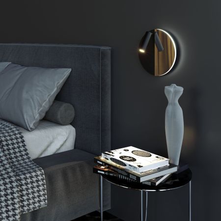 Светодиодный спот Elektrostandard Drom LED 40105/LED чёрный/чёрный жемчуг