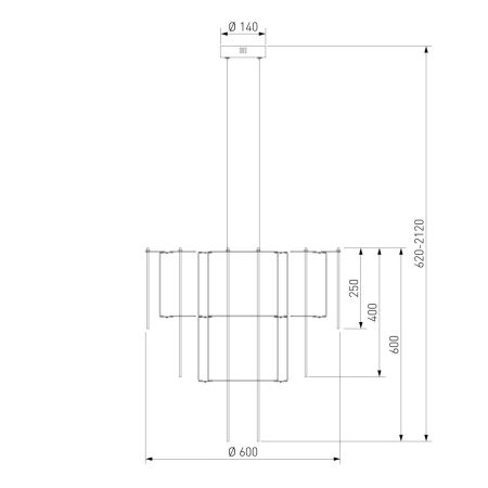 Подвесная люстра Bogate's Queen 91102 LED a072015