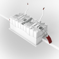 Встраиваемый светильник Maytoni Technical Alfa LED DL043-02-15W4K-SQ-WB