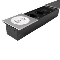 Блок розеток JX (Slide Top) (2 секции RJ-45 + 2 USB беспр.зарядка с кабелем питания) Mebax 00-00002892