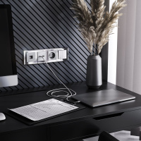 Рамка на 4 поста зеркальный WL08-Frame-04 Werkel