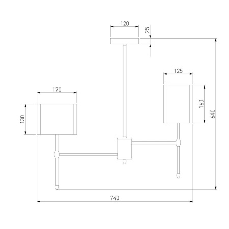 Подвесная люстра Eurosvet Notturno 60162/6 латунь Smart