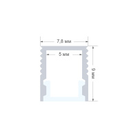 Профиль алюминиевый (рассеиватель белый матовый, заглушки - 2шт., крепеж - 8шт.) Apeyron 08-38-4