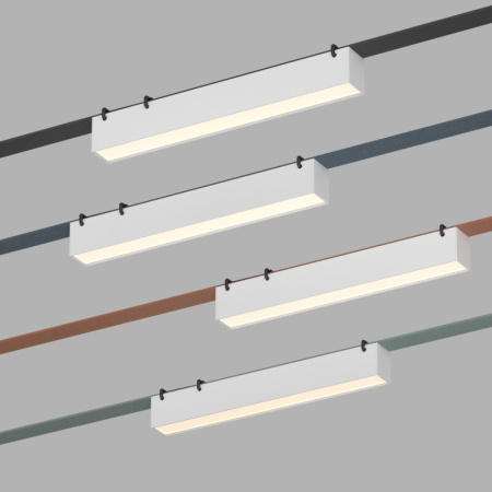 Трековый однофазный светильник Denkirs Belty linear DK5674-WH