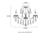 Люстры на штанге Crystal Lux MONTANA PL9