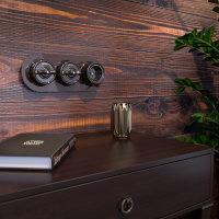 Выключатель Retro двухклавишный на 4 положения коричневый WL18-01-05 Werkel