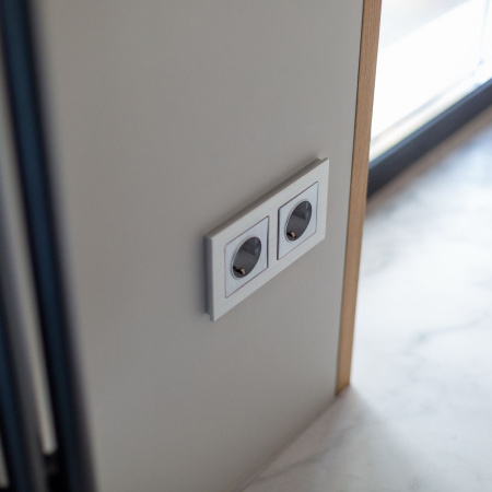 Рамка Aluminium на 2 поста алюминий WL11-Frame-02 Werkel