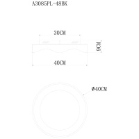 Потолочный светильник Arte Lamp Ankaa A3085PL-48BK