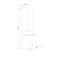 Уличный настенный светильник Elektrostandard 1534 TECHNO LED 3000K чёрный a072067