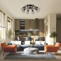 Потолочная люстра Eurosvet Astor 70111/8 черный