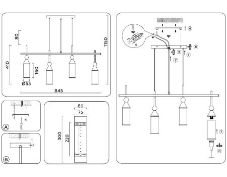 Подвесной светильник Ambrella Light High Light LH55274