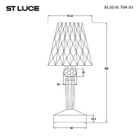 Настольная лампа ST Luce Sparkle SL1010.704.01