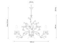 Подвесная люстра Lucia Tucci Fiori Di Rose 1770.10