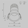 Встраиваемый светильник Maytoni Technical Dip DL118-15W-3K-W