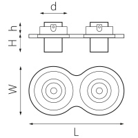 Встраиваемый светодиодный спот Lightstar Intero Tubo (217627+217174+217174) i627174