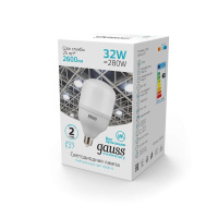 Лампа светодиодная E27 32W 4000K матовая 63223