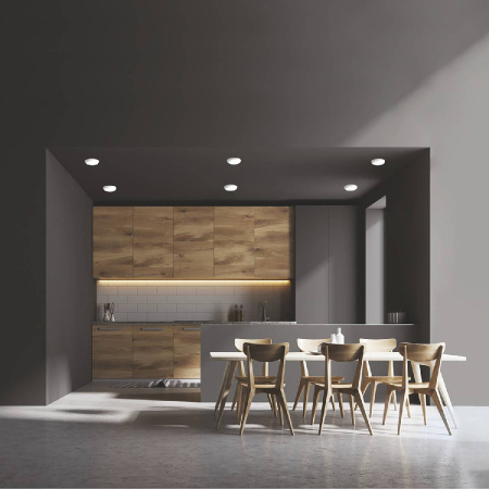 Встраиваемый светодиодный светильник Gauss Frameless круг 967511209