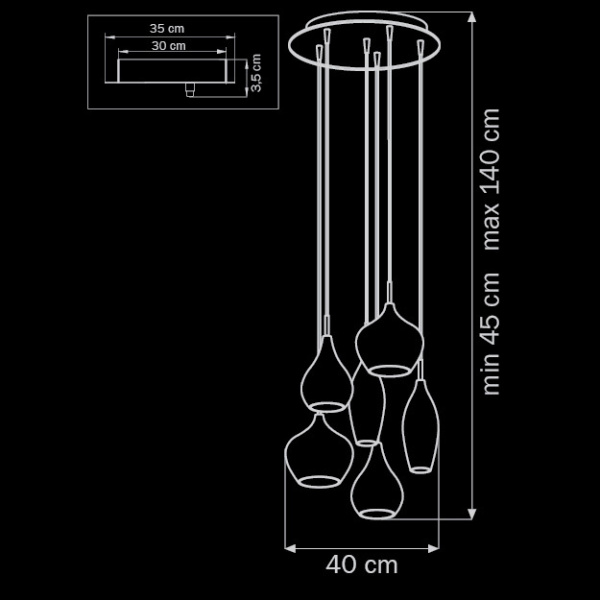 Подвесная люстра Lightstar Pentola 803063