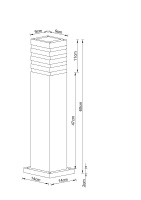Ландшафтный светильник Arte Lamp Heather A4416PA-1BK