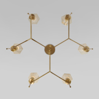 Потолочная люстра Eurosvet 60143/6 латунь