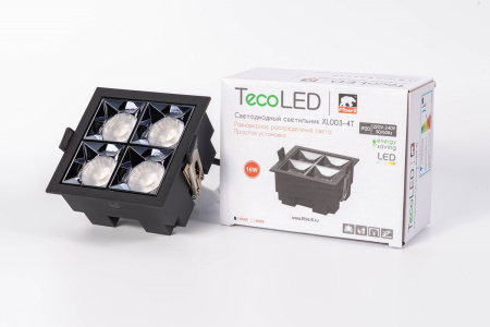 Встраиваемый светодиодный светильник Fiberli XL003-4T(W) 12130306