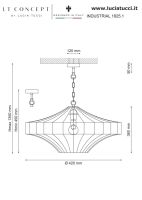 Подвесной светильник Lucia Tucci Industrial 1825.1