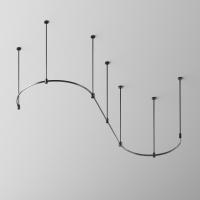 Шинопровод магнитный полукруг Maytoni Flarity TRX154-SR-D800-B