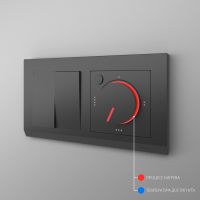 Терморегулятор электромеханический для теплого пола черный WL08-40-01