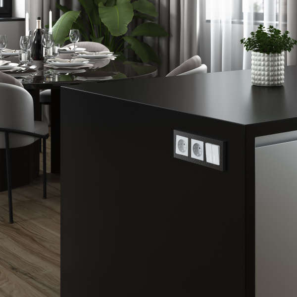 Рамка Werkel Hammer на 3 поста черный W0032408