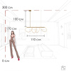 Подвесной светильник Loft IT Thread 10388P/A Brass