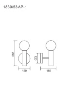 Бра Divinare Eterno 1830/53 AP-1