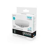 Лампа светодиодная Gauss GX53 14W 4100K матовая 83824