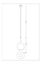 Подвесной светильник Arte Lamp Gala A2725SP-1SG