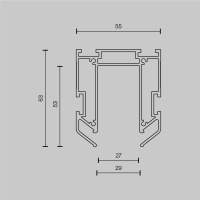 Профиль Maytoni Technical TRA034MP-212S(N)
