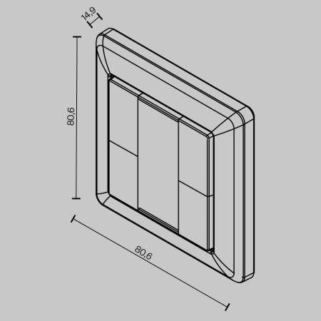 Кнопочная настенная панель управления Maytoni Dali 721044