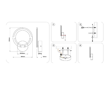 Настенный светильник Ambrella Light Original Acrylica FA8946