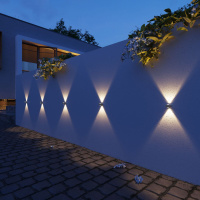 Уличный настенный светильник Elektrostandard Lenses серый 35191/W 4690389216459 a070452