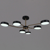 Люстра на штанге Reluce 03325-0.3-06 BK+COPPER