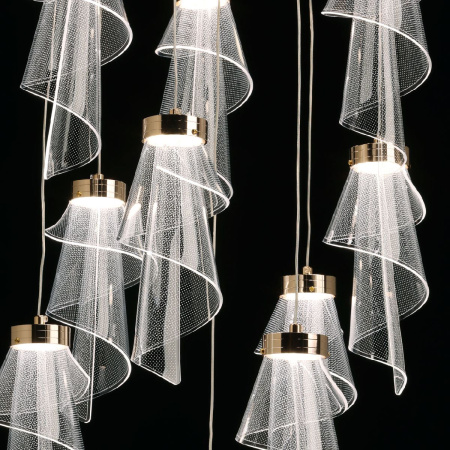 Каскадная люстра De Markt Конти 488013110