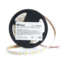 Светодиодная лента Feron 14,4W/m 60LED/m 5050SMD холодный белый 5M LS606 27644