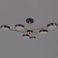 Люстра на штанге Reluce 03325-0.3-06 BK+COPPER