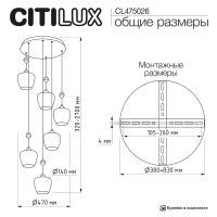 Подвесной светильник Citilux Nort CL475026